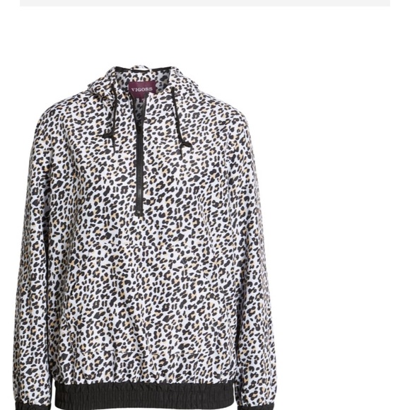Vigoss leopard print quarter zip rain coat - Picture 5 of 7